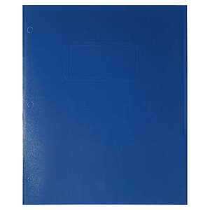 $0.25 - Pen+Gear Blue Letter Size 2-Pocket Paper Folder (with and without prongs)