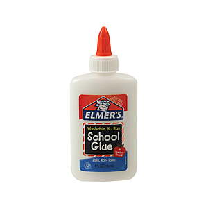 $0.50 - Elmer's Liquid School Glue, Washable, 4oz., 1 Count
