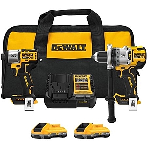 ~$200 -$240 - DEWALT Hammar Drill DCD1007, Impact driver and 2x4ah Powerpack batteries - DCK2101QQ2
