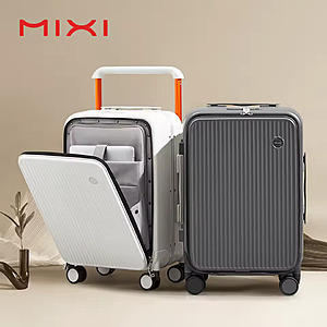 mixi 20” & 24” PC Hardshell w/Aluminum Frame Carryon Luggage Suitcase; 4 colors; Front Laptop Pocket, Spinner Wheels, TSA Lock; free s&h $95.38