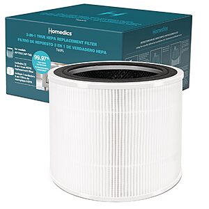 Homedics True HEPA Replacement (For AP-T63 and AP-T65) $14.99 + Free S&H w/ Prime or $35+
