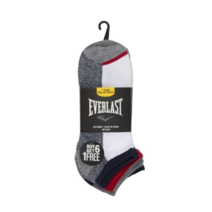 7 Pairs Everlast Men's No Show Socks $5.99 + Free Shipping