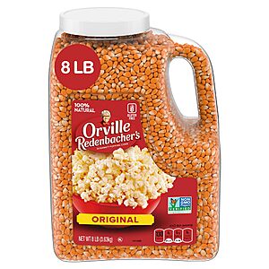YMMY: Amazon: S&S 20% off Orville Redenbacher's Gourmet Popcorn Kernels, Original Yellow, 8 lb. $10.62