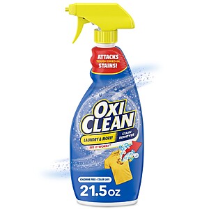 OxiClean Laundry Stain Remover Spray - 21.5oz: Paraben-Free, Phthalate-Free, High Efficiency, Unscented $1.39