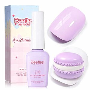 [Prime] Beetles 9mL HEMA Free Glossy Gel Nail Polish (Lavender Macarons) $4 + Free Shipping
