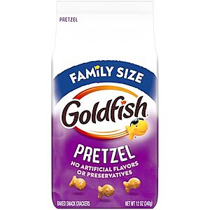 [SnS, AC] $6.96* | 3 × 12-Oz Family Size Goldfish Pretzel Crackers ($2.32 each) at Amazon