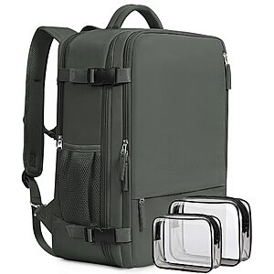 $20 AMAZON Beraliy Travel Backpack for Men Women,TSA Carry On Backpack Flight Approved | 16 Inch Laptop Waterproof