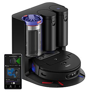 Dyson Spot+Scrub Ai™ Wet and Dry Robot Vacuum - Self Cleaning Wet Roller, 18000 PA Suction, Detangling Roller, Ai Stain Identification $849.99