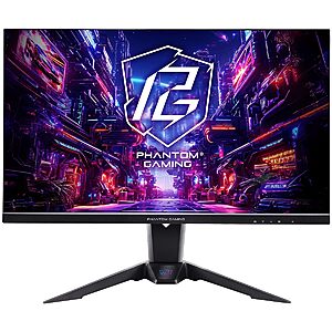 ASRock PGO27QFV 27” QHD (2560 x 1440) Flat QD-OLED Display Monitor $499