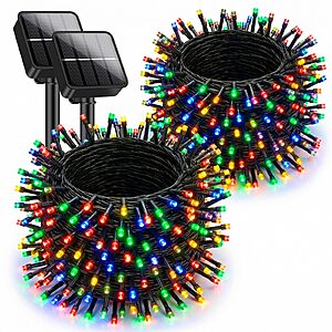 2-Pack 46' Brightever Outdoor Solar Fairy String Lights (Various) $13.79 + Free Shipping w/ Prime or on $35+