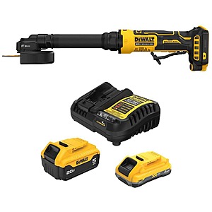 DeWalt ATOMIC 20V MAX 3 in. Extended Cut-Off Tool with 4 Ah Powerpack and 5 Ah Batteries and Charger Lithium-Ion Cordless Brushless $299