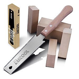 RUITOOL Japanese Hand Saw 6 Inch Double Edge Ryoba Pull Saw for Flush Cuts $10.58