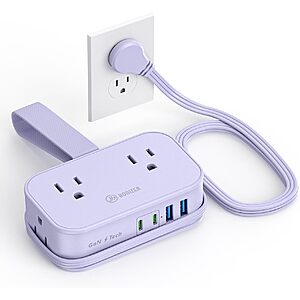 10in1 Cruise Approved Travel Power Strip USB C 20W $13.19