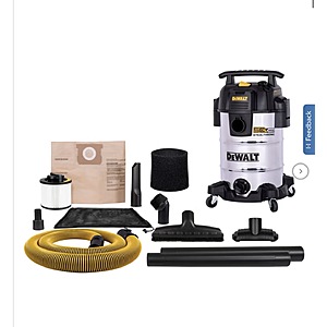 DeWalt 8-Gallon 4 HP Stealthsonic Quiet Stainless Steel Wet Dry Vacuum $75.99 free Shipping Costco.com