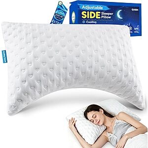 Ergonomic Side Sleeper Pillow Queen Size $30.41 + Free Prime Shipping