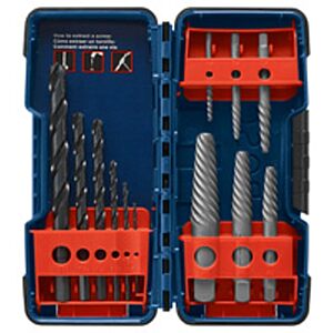 Bosch BSPE6D 12 pc. High-Carbon Steel Spiral Flute Screw Extractor Set $29.9