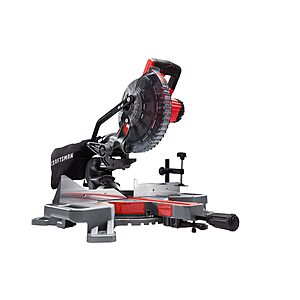 CRAFTSMAN V20 7-1/4-in 20-volt max Single Bevel Sliding Compound Cordless Miter Saw ( Battery Included ) | CMCS714M1 $199