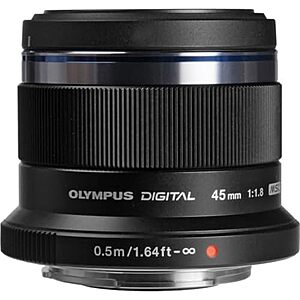 $279.99* | Olympus M.Zuiko Digital 45mm f/1.8 Micro Four Thirds Lens (Black or Silver) at Amazon
