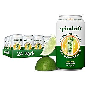 [SnS, AC] $9.70* | 24-Pk 12-Oz Spindrift Sparkling Water (Various) at Amazon