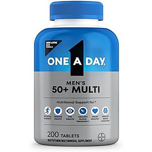 [SnS, AC] $10.87* | 200-ct One A Day Men’s 50+ Healthy Advantage Multivitamin at Amazon