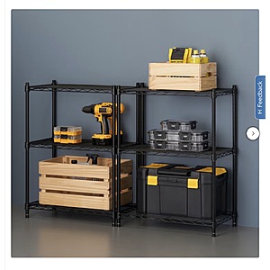 TRINITY 3-tier Modular Wire Shelving Rack 23" x 13" x 30", NSF, 2-pack $49.99 Black, Chrome or Bronze Free Shipping Costco.com