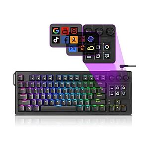 $39.99 | darkFlash K87PRO Mechanical Keyboard (Black) at Woot!