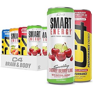 [SnS, AC] $8.52* | 12 × 12oz C4 Energy & Smart Energy Drinks (C4 Brain & Body Official Variety Pack) at Amazon