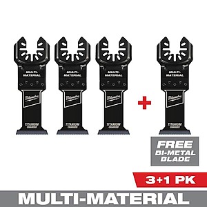3-Pack 1-3/8" Titanium Bi-Metal Oscillating Multi-Tool Wood & Metal Cutting Blade $16.37 + Free Store Pickup at Home Depot