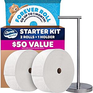 [SnS, AC] $18.46* | Charmin Toilet Paper Ultra Soft Forever Roll Starter Kit at Amazon
