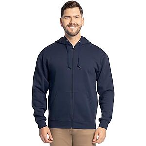 from $8.40* | Fruit of the Loom Men's Eversoft Fleece Full Zip Hoodie Sweatshirt (various) at Amazon