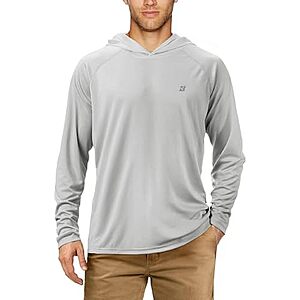 $9.99* | Roadbox Men's UPF 50+ Long Sleeve Hoodie Fishing Shirt (Large Only) at Amazon