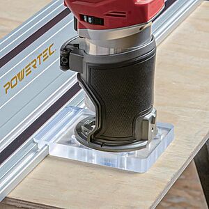 $6* | POWERTEC Guide Rail Adapter for Fixed Base Trim Routers (Fits Fixed Base DeWalt, Makita & Milwaukee) at Amazon