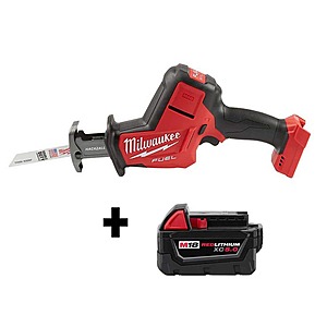 Milwaukee M18 FUEL 18V Lithium-Ion Brushless Cordless HACKZALL Reciprocating Saw W/ M18 5.0 Ah Battery $179