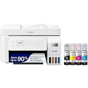 $199.99* | Epson EcoTank ET-4800 Wireless All-in-One Cartridge-Free Supertank Printer at Amazon