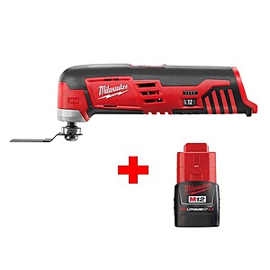 Milwaukee M12 12-Volt Lithium-Ion Cordless Oscillating Multi-Tool with M12 2.0Ah Battery $106