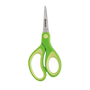 Scotch Kids Pointed Tip Scissors with Soft Touch, 5" (Colors may vary) | Stainless Steel Blades For Classroom Crafts, m$1.99, Amazon