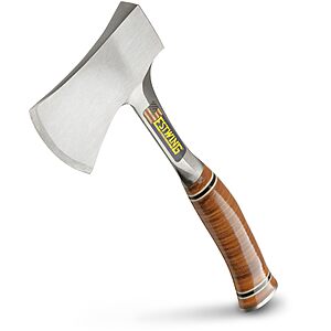14" Estwing Forged Steel Sportsman's Axe Leather Grip Camping Hatchet w/ Sheath $36.19 + Free Shipping