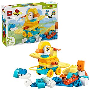 58-Piece LEGO Duplo - 3in1 Animals on Wheels $23.99 + Free Shipping w/ Prime or on $35+