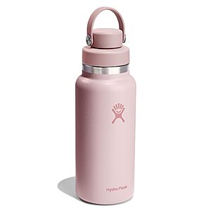 32-Oz Hydro Flask Wide Mouth Insulated Stainless Steel Water Bottle w/ Flex Chug Cap (Tonal Trillium Pink) $13.46 + Free Shipping w/ Prime or on $35+
