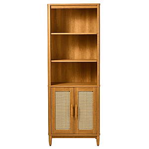 Better Homes & Gardens Springwood Bookcase w/ Doors (Light Honey) $78.68 + Free Shipping