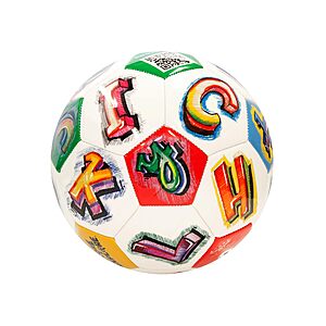 $6.70: Crayola Official Soccer Ball Alphabet2(Size 5 w/ Pump) at Amazon