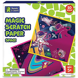 Ready 2 Learn Magic Scratch Paper Space w/ 10 Vibrant Scenes $3.88 + Free Shipping w/ Prime or on orders over $35