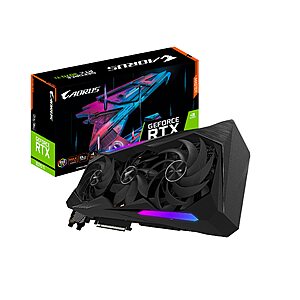 GIGABYTE AORUS GeForce RTX 3070 Ti Master 8G Graphics Card, MAX-Covered Cooling, 8GB 256-bit GDDR6X, GV-N307TAORUS M-8GD Video Card $714.93