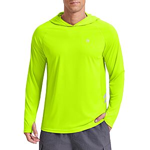 PINSPARK Athletic Hoodies for Men Long Sleeve UPF 50+ Sun Protection Shirts $8.99