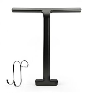 VACFAM Shower Squeegee for Glass Doors, 8.6-Inch Silicone with Hook, Black $9.99