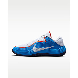 Nike Men's Precision 8 Low Basketball Shoes (White/Light Photo Blue/Picante Red/White) $50.98 + Free Shipping