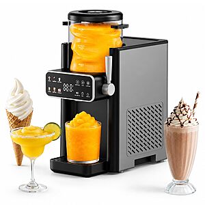 SiroSage Slushie Machine, Ice Cream Maker, 12-Hour Timer, No Ice Needed $125.79