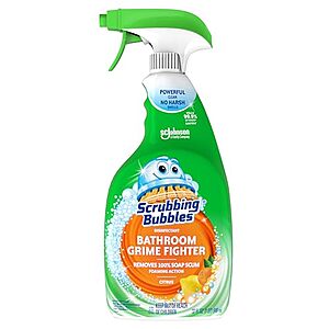 32-Ounce Scrubbing Bubbles Bathroom Grime Fighter Disinfectant Spray (Citrus) $3.77 w/ S&S + Free Shipping w/ Prime or on $35+
