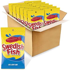 12-Pack 8-Ounce Swedish Fish Soft & Chewy Gummy Candy $14.85 w/ S&S + Free Shipping w/ Prime or on $35+