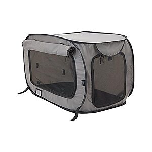 Prime Members: Large Pop Open SportPet Designs Soft-Sided Portable Pet Kennel Carrier (Tan) $11.20 + Free Shipping w/ Prime